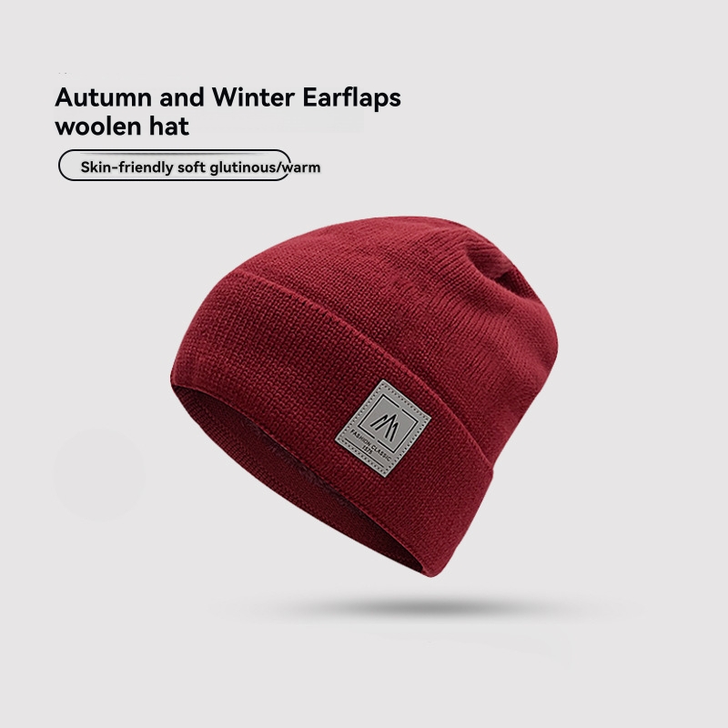 Kid’S Patch Beanie Bordeaux | Mens/Womens Hats Accessories Bordeaux